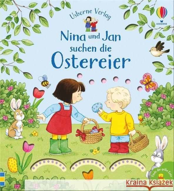 Nina und Jan suchen die Ostereier Taplin, Sam 9781789412345 Usborne Verlag - książka