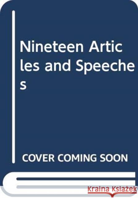 Nineteen Articles and Speeches Finnbogi Gudmundsson 9789979545613 University of Iceland Press - książka