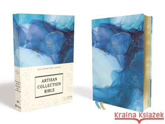 Niv, Artisan Collection Bible, Cloth Over Board, Blue, Art Gilded Edges, Red Letter Edition, Comfort Print  9780310454229 Zondervan - książka