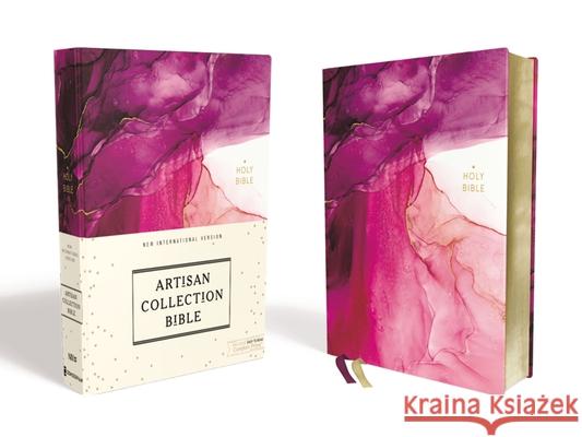 Niv, Artisan Collection Bible, Cloth Over Board, Pink, Art Gilded Edges, Red Letter Edition, Comfort Print  9780310454243 Zondervan - książka
