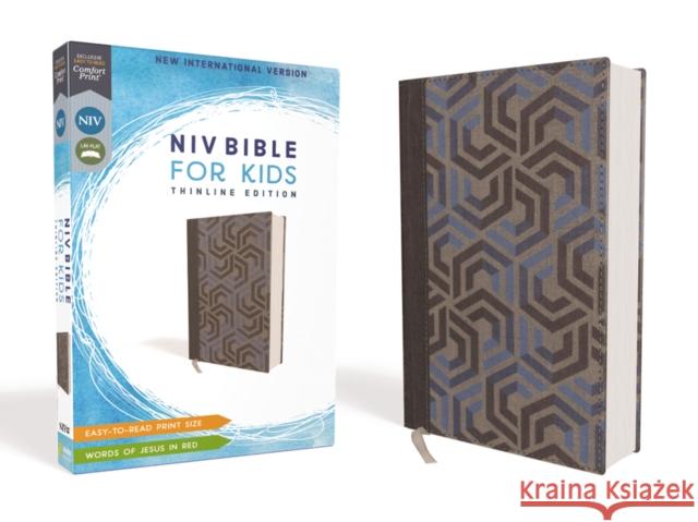 Niv, Bible for Kids, Cloth Over Board, Blue, Red Letter, Comfort Print: Thinline Edition Zondervan 9780310764076 Zonderkidz - książka