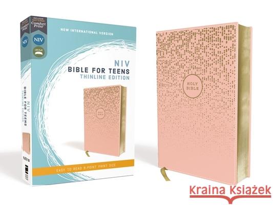 Niv, Bible for Teens, Thinline Edition, Leathersoft, Pink, Red Letter Edition, Comfort Print Zondervan 9780310455066 Zondervan - książka