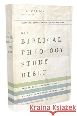 NIV, Biblical Theology Study Bible, Hardcover, Comfort Print: Follow God's Redemptive Plan as It Unfolds Throughout Scripture D. A. Carson T. Desmond Alexander Richard Hess 9780310450405 Zondervan - książka