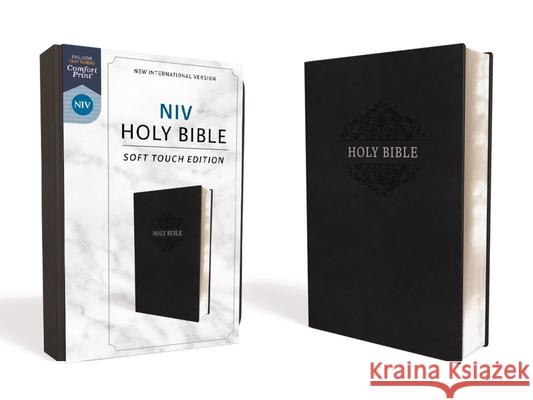 NIV, Holy Bible, Soft Touch Edition, Imitation Leather, Black, Comfort Print Zondervan 9780310450474 Zondervan - książka