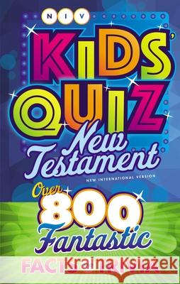 Niv, Kids' Quiz New Testament, Paperback, Comfort Print  9780310768371 Zonderkidz - książka