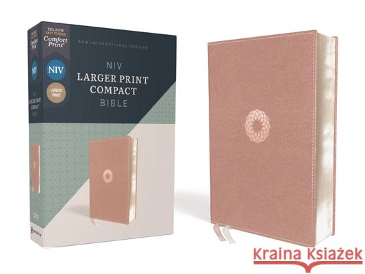 Niv, Larger Print Compact Bible, Leathersoft, Pink, Red Letter, Comfort Print  9780310458128 Zondervan - książka