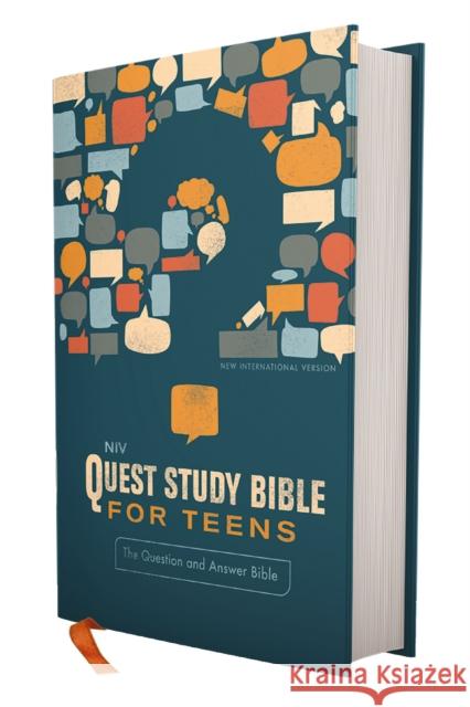NIV, Quest Study Bible for Teens, Hardcover, Navy, Comfort Print: The Question and Answer Bible Zondervan Zondervan 9780310457039 Zondervan - książka