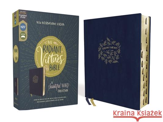 Niv, Radiant Virtues Bible: A Beautiful Word Collection, Leathersoft, Navy, Red Letter, Thumb Indexed, Comfort Print: Explore the Virtues of Faith, Ho Zondervan 9780310456957 Zondervan - książka