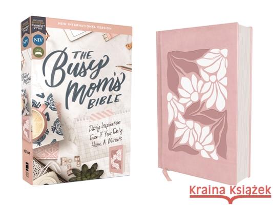 NIV, The Busy Mom's Bible, Leathersoft over Board, Pink, Red Letter, Comfort Print: Daily Inspiration Even If You Only Have One Minute Zondervan Publishing House 9780310466079 Zondervan - książka