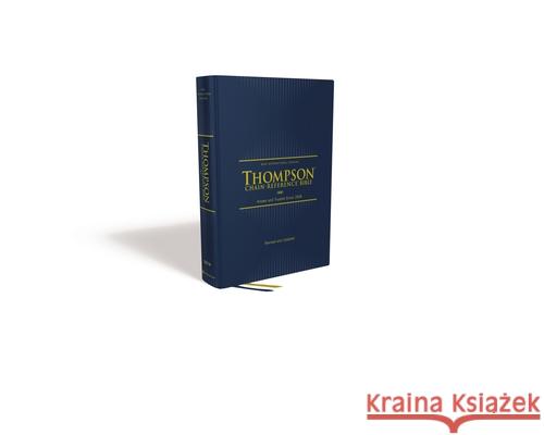 Niv, Thompson Chain-Reference Bible, Hardcover, Navy, Red Letter, Comfort Print Thompson, Frank Charles 9780310459804 Zondervan - książka