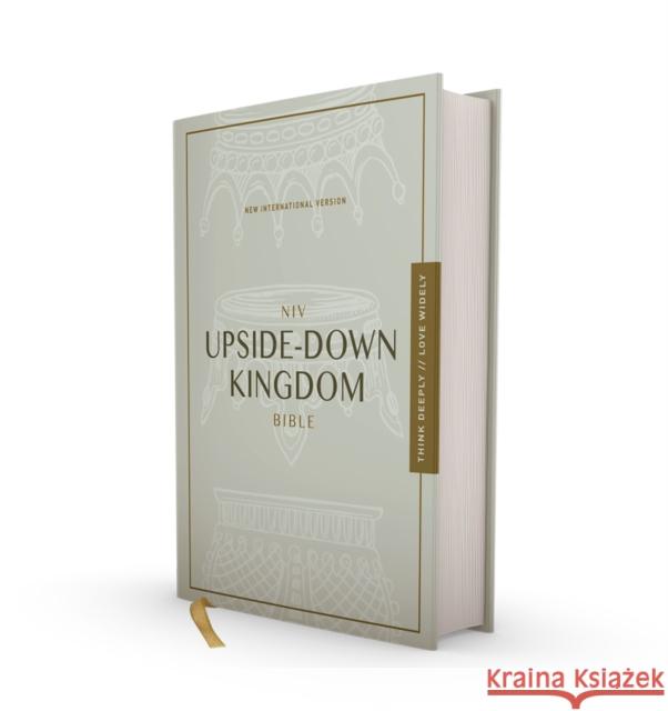 NIV, Upside-Down Kingdom Bible, Hardcover, Gray, Comfort Print: Think Deeply // Love Widely Zondervan Zondervan 9780310454847 Zondervan - książka