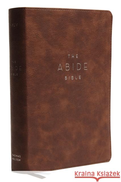 NKJV, Abide Bible, Leathersoft, Brown, Red Letter Edition, Comfort Print: Holy Bible, New King James Version Taylor University Center for Scripture E Thomas Nelson 9780785226628 Thomas Nelson - książka