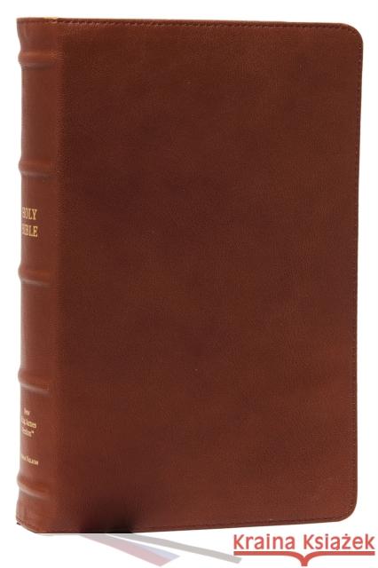 NKJV, End-of-Verse Reference Bible, Personal Size Large Print, Premium Goatskin Leather, Brown, Premier Collection, Red Letter, Comfort Print: Holy Bible, New King James Version Thomas Nelson 9780785258292 Thomas Nelson Publishers - książka