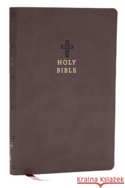 NKJV Holy Bible, Value Ultra Thinline, Charcoal Leathersoft,  Red Letter, Comfort Print Thomas Nelson 9781400338368 Thomas Nelson Publishers - książka