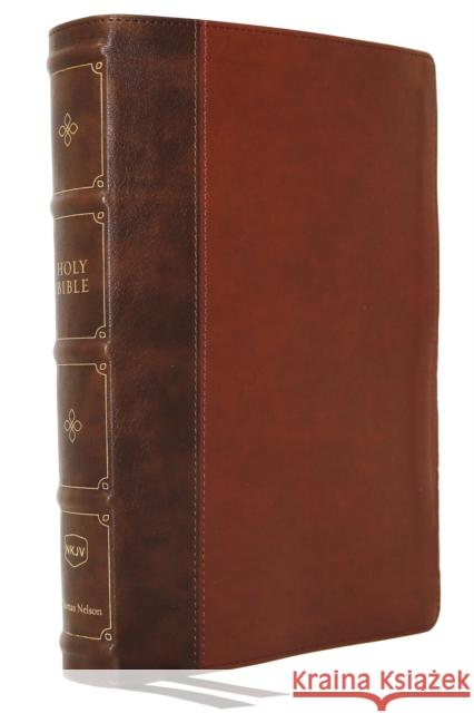 NKJV, Large Print Verse-by-Verse Reference Bible, Maclaren Series, Leathersoft, Brown, Comfort Print: Holy Bible, New King James Version Thomas Nelson 9780785242147 Thomas Nelson Publishers - książka