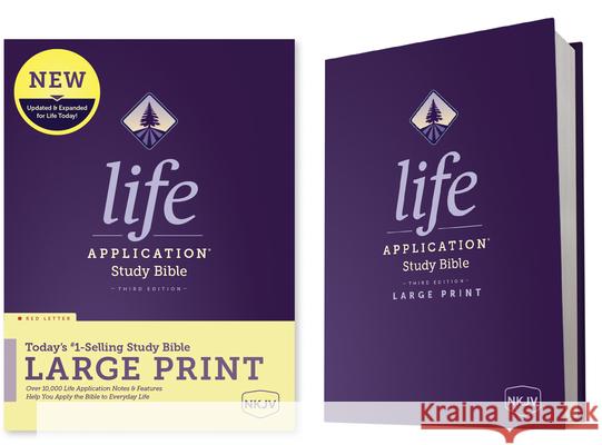 NKJV Life Application Study Bible, Third Edition, Large Print (Red Letter, Hardcover) Tyndale 9781496452030 Tyndale House Publishers - książka