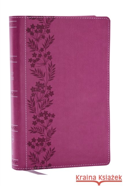 NKJV Personal Size Large Print Bible with 43,000 Cross References, Pink Leathersoft, Red Letter, Comfort Print Thomas Nelson 9781400335442 Thomas Nelson Publishers - książka
