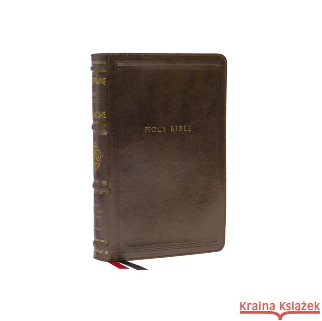 Nkjv, Personal Size Reference Bible, Sovereign Collection, Leathersoft, Brown, Red Letter, Comfort Print: Holy Bible, New King James Version  9780785265009 Thomas Nelson - książka