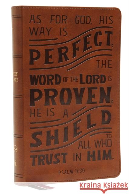 NKJV, Personal Size Reference Bible, Verse Art Cover Collection, Leathersoft, Tan, Red Letter, Thumb Indexed, Comfort Print: Holy Bible, New King James Version Thomas Nelson 9780785291596 Thomas Nelson Publishers - książka
