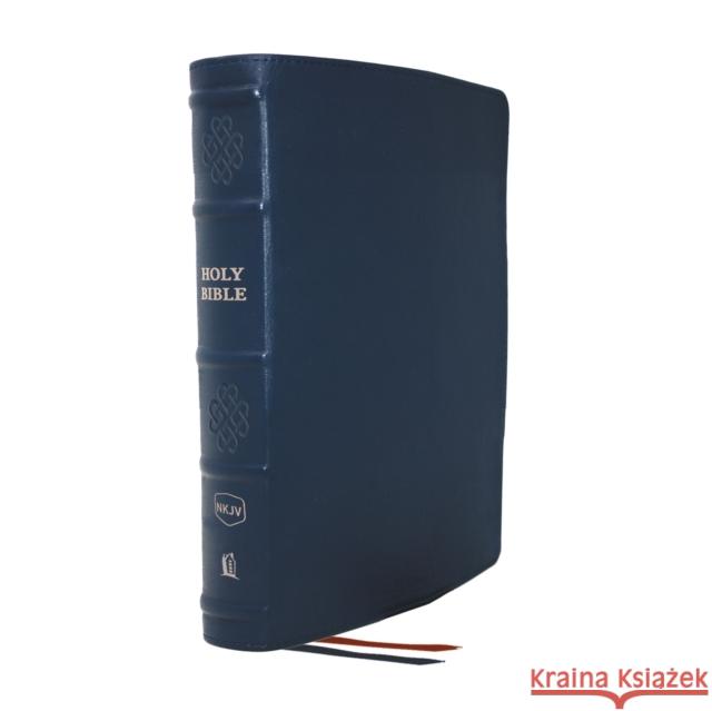 NKJV, Single-Column Reference Bible, Genuine Leather, Blue, Comfort Print: Holy Bible, New King James Version Thomas Nelson 9780785289074 Thomas Nelson - książka