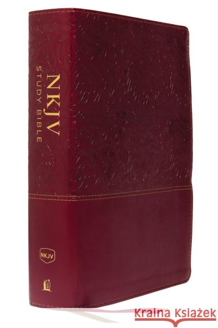 NKJV Study Bible, Imitation Leather, Red, Full-Color, Red Letter Edition, Indexed, Comfort Print: The Complete Resource for Studying God's Word Thomas Nelson 9780785220695 Thomas Nelson - książka