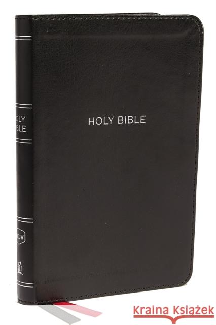 NKJV, Thinline Bible, Compact, Imitation Leather, Black, Red Letter Edition Thomas Nelson 9780718075545 Thomas Nelson - książka