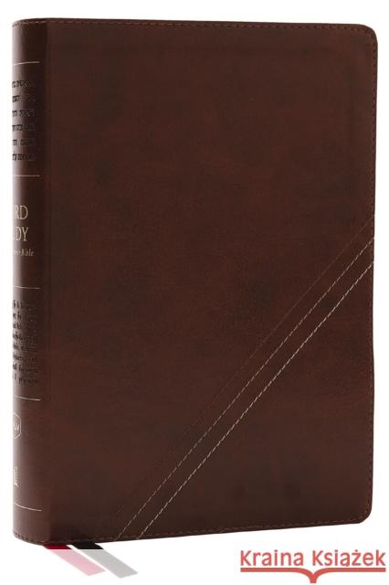 NKJV, Word Study Reference Bible, Leathersoft, Brown, Red Letter, Comfort Print: 2,000 Keywords that Unlock the Meaning of the Bible Thomas Nelson 9780785292838 Thomas Nelson Publishers - książka