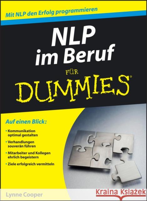 NLP im Beruf fur Dummies Cooper, Lynne Marquardt, Sabine  9783527705429 Wiley-VCH Dummies - książka