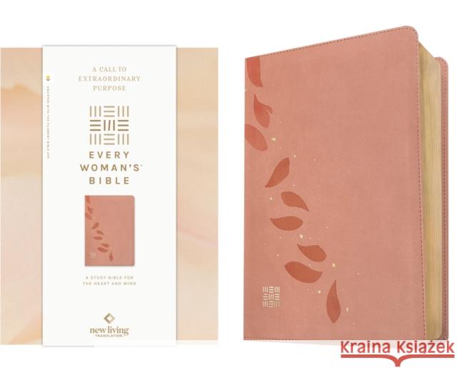 NLT Every Woman's Bible, Filament Enabled (LeatherLike, Pink Petals, Red Letter)  9798400503061 Tyndale House Publishers - książka