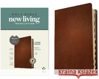 NLT Large Print Thinline Reference Bible, Filament Enabled Edition (Red Letter, Genuine Leather, Brown, Indexed) Tyndale 9781496474179 Tyndale House Publishers - książka