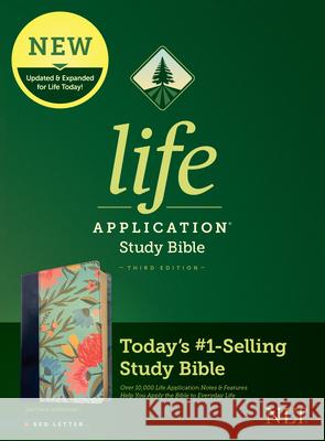 NLT Life Application Study Bible, Third Edition (Red Letter, Leatherlike, Teal Floral) Tyndale 9781496455277 Tyndale House Publishers - książka