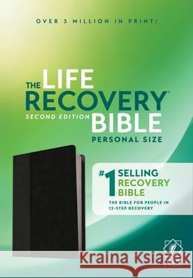 NLT Life Recovery Bible, Second Edition, Personal Size (Leatherlike, Black/Onyx) Stephen Arterburn David Stoop 9781496450180 Tyndale House Publishers - książka