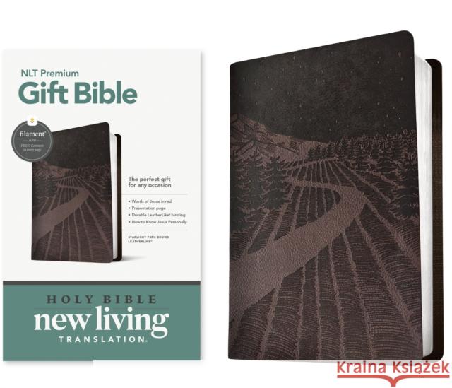 NLT Premium Gift Bible, Filament Enabled, Brown  9781496489838 Tyndale House Publishers - książka