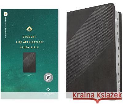 NLT Student Life Application Study Bible, Filament Enabled Edition (Red Letter, Leatherlike, Charcoal Gray Striped, Indexed) Tyndale 9781496449641 Tyndale House Publishers - książka