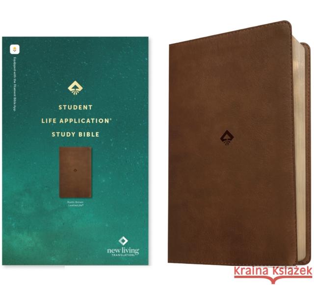 NLT Student Life Application Study Bible, Filament Enabled (Leatherlike, Rustic Brown, Red Letter) Tyndale 9781496489869 Tyndale House Publishers - książka