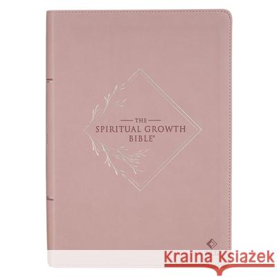 Nlt, the Spiritual Growth Bible Faux Leather, Dusty Mauve Christian Art Gifts 9780638004113 Christian Art Publishers - książka