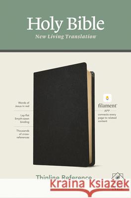 NLT Thinline Reference Bible, Filament Enabled Edition (Red Letter, Genuine Leather, Black) Tyndale 9781496444868 Tyndale House Publishers - książka