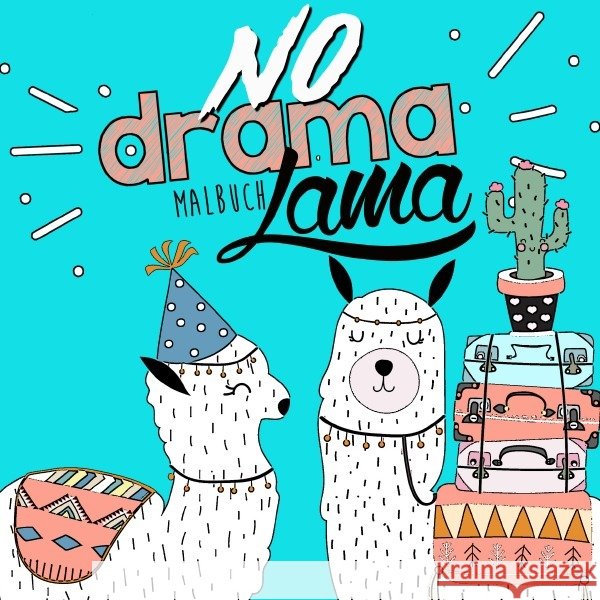 No Drama Lama Malbuch Grafik, Musterstück 9783754924297 epubli - książka