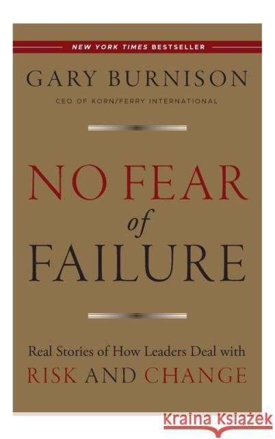 No Fear of Failure Burnison, Gary 9781118000786  - książka