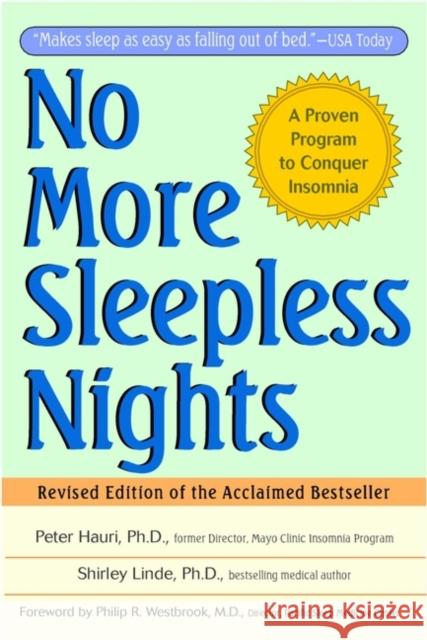 No More Sleepless Nights Peter Hauri Shirley Linde Philip Westbrook 9780471149040 John Wiley & Sons - książka