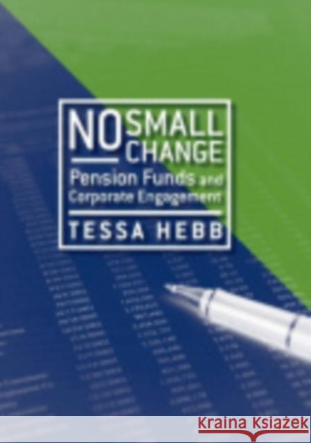 No Small Change Hebb, Tessa 9780801446962 Cornell University Press - książka