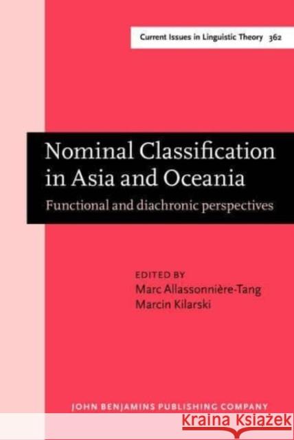 Nominal Classification in Asia and Oceania  9789027214379 John Benjamins Publishing Company - książka