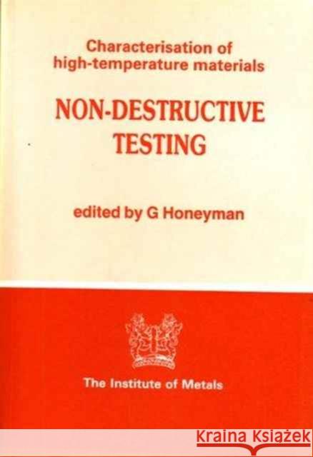 Non-Destructive Testing  9780901462671 Maney Publishing - książka