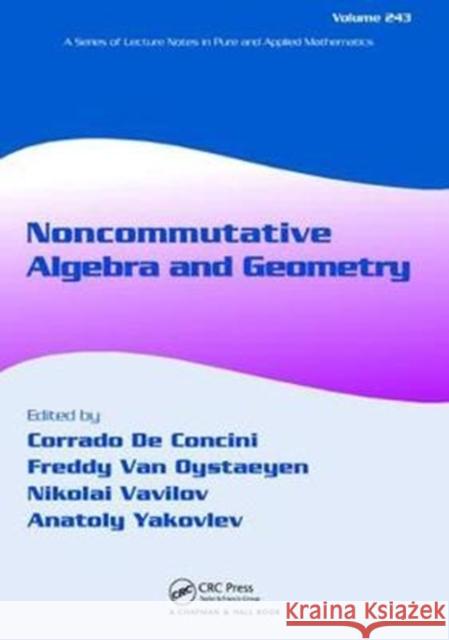 Noncommutative Algebra and Geometry  9781138402119  - książka