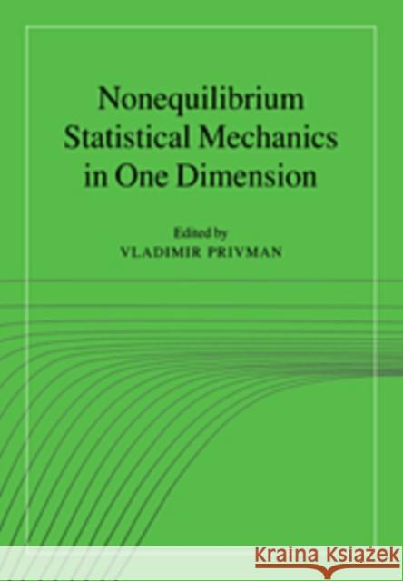 Nonequilibrium Statistical Mechanics in One Dimension  9780521559744 CAMBRIDGE UNIVERSITY PRESS - książka