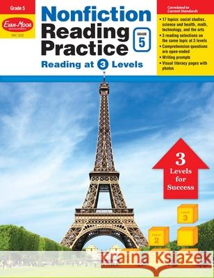 Nonfiction Reading Practice, Grade 5 Teacher Resource Evan-Moor Corporation 9781629383194 Evan-Moor Educational Publishers - książka