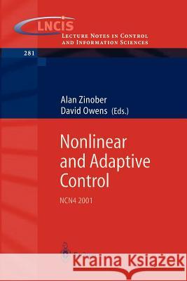 Nonlinear and Adaptive Control: Ncn4 2001 Zinober, Alan S. I. 9783540432401 Springer - książka