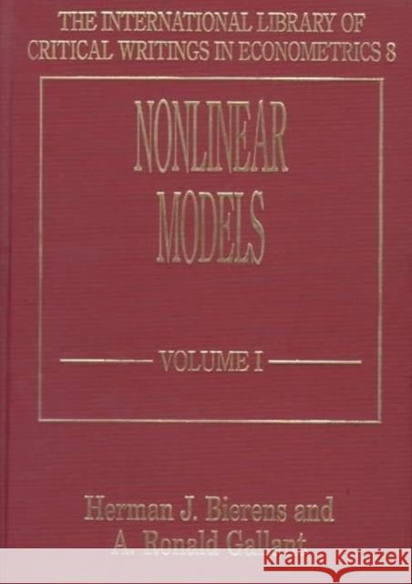Nonlinear Models  9781858983820 Edward Elgar Publishing Ltd - książka