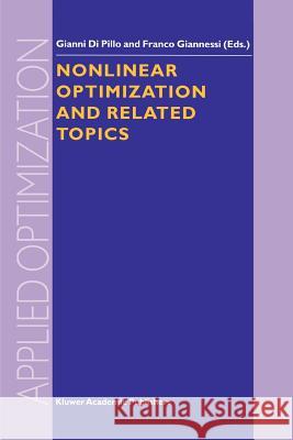 Nonlinear Optimization and Related Topics Gianni Pillo F. Giannessi 9781441948236 Not Avail - książka