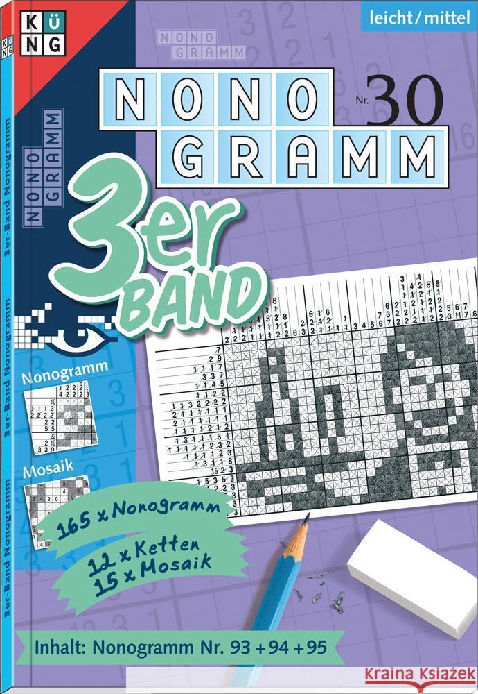 Nonogramm 3er-Band Nr. 30 Conceptis Puzzles 9783905573886 Keesing - książka